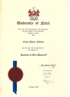 Bachelor of Arts Honours Degree (BA Hons)